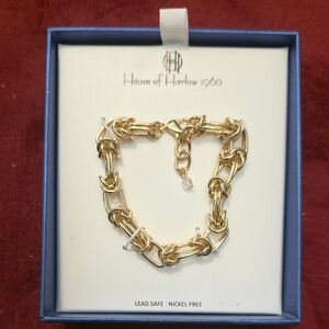House of Harlow 1960 Gold Link Bracelet